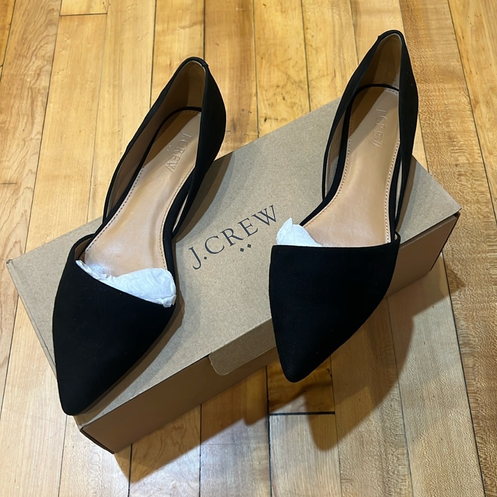 Zoe suede D’ORSAY flats